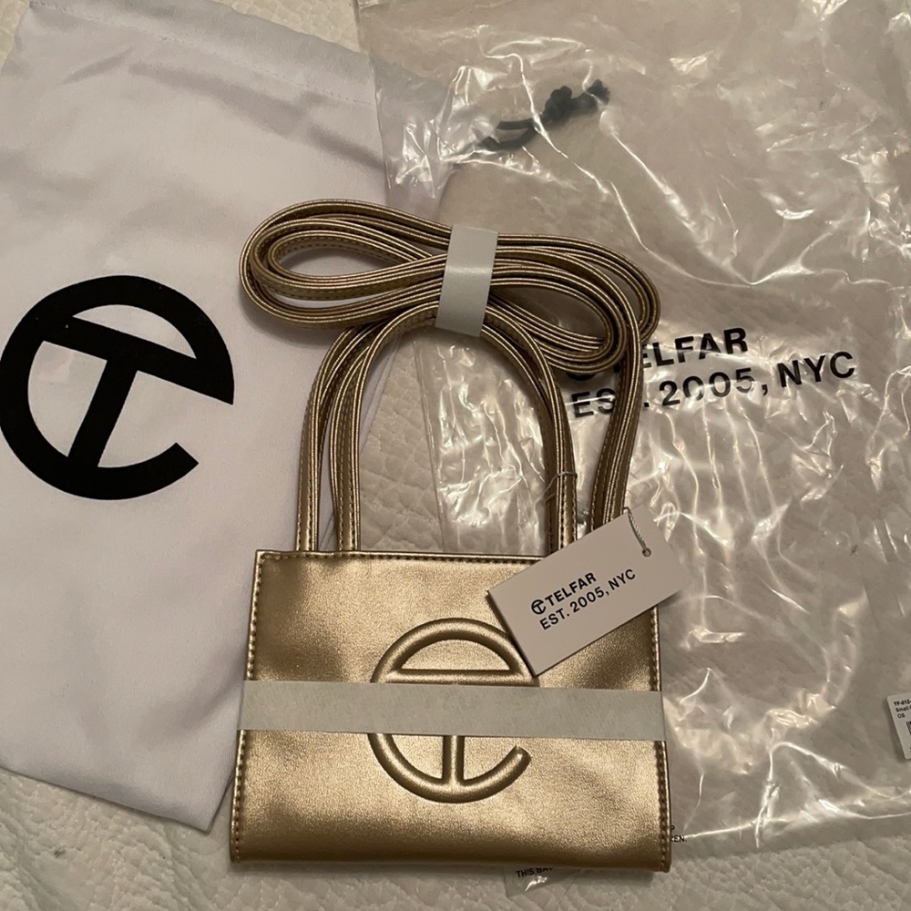 Telfar Small gold bag